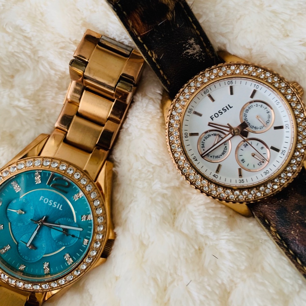 Fossil Rose Gold Watch Bundle